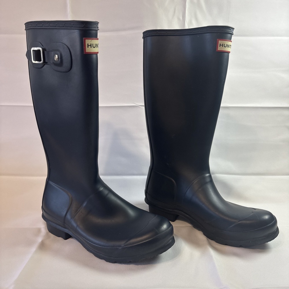Hunter Rain Boots Original Kids Matte Blue Size 6G/5B US